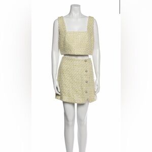 House of Harlow 1960 Cream Skirt Set